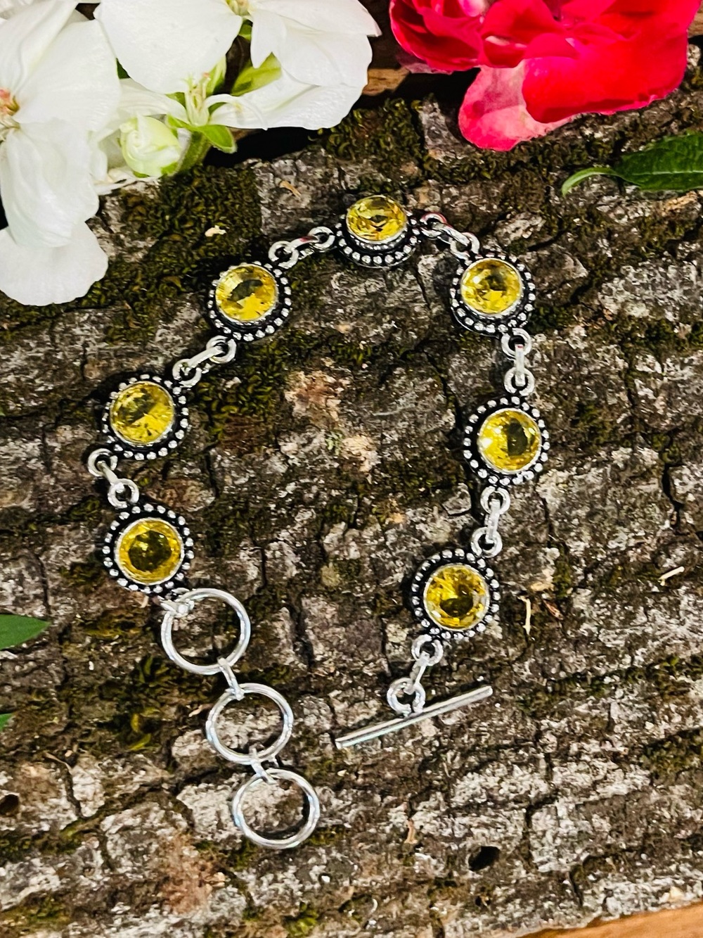 Citrine 925 Sterling Silver Bracelet